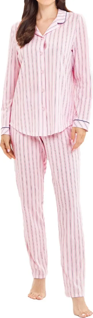 Rösch Dames pyjama Sleep & Relax rose stripe