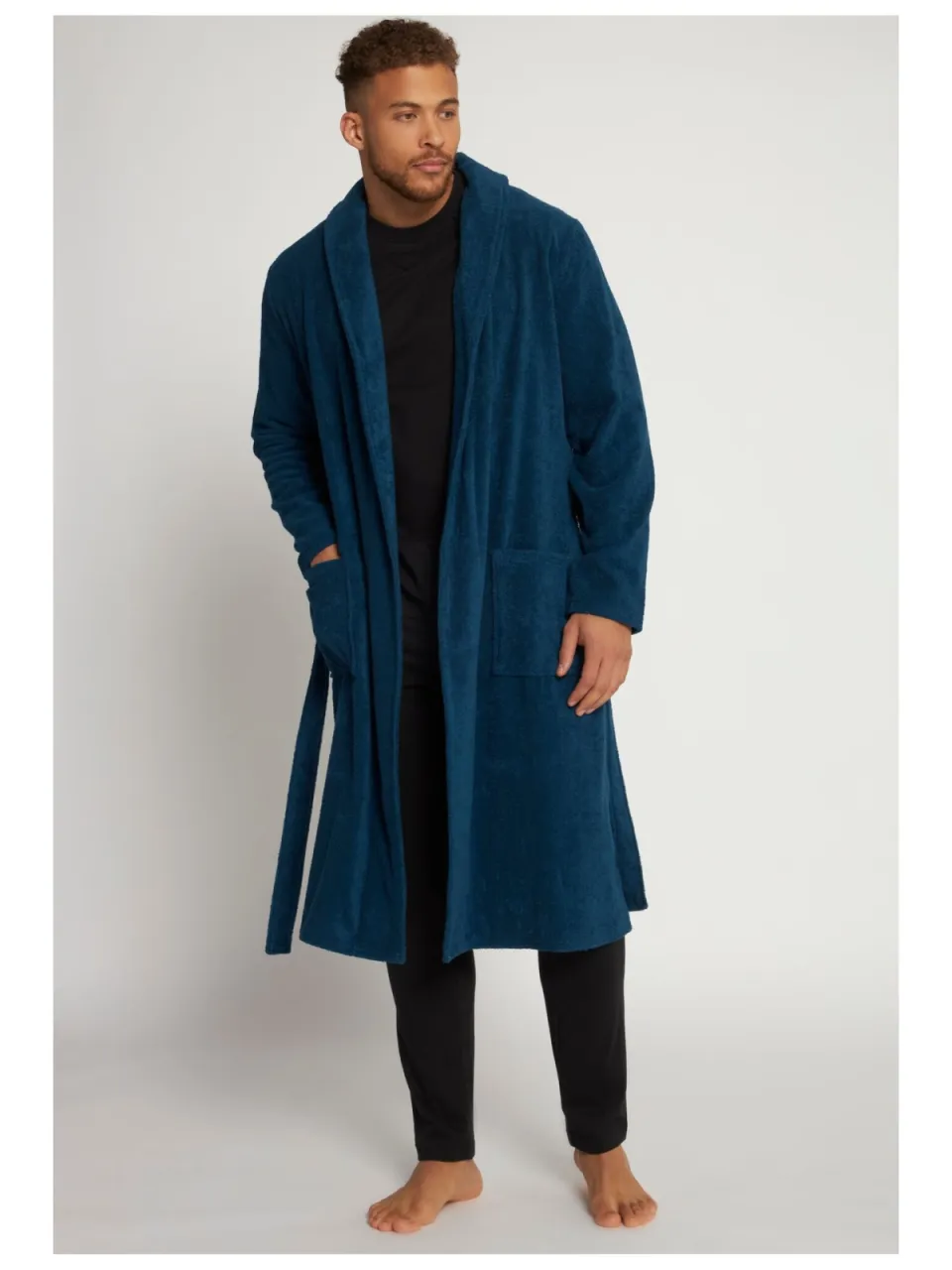 JP1880 Regular Fit badjas blauwgroen
