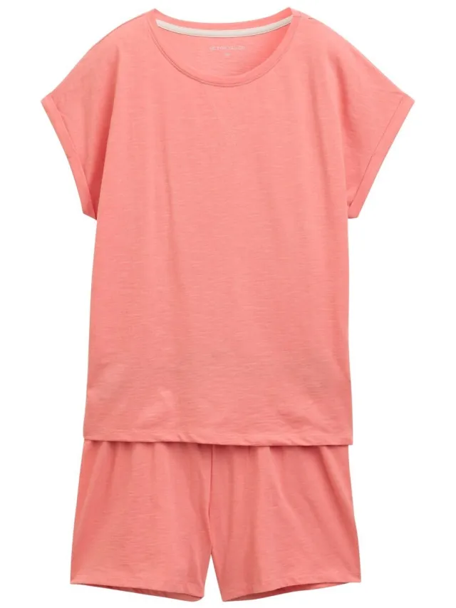 Tom Tailor Pyjamaset met tekstopdruk - red-medium-solid