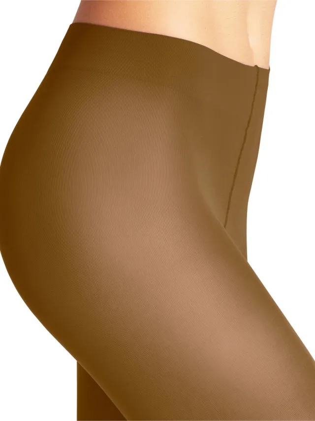 Falke Pure Matt eenkleurig materiaal ondoorzichtig 50 DEN panty dames geel-M geel 1220