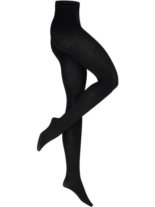 nur die Feinstrumpfhose Premium mit Kaschmir 80 DEN Strumpfhose zwart