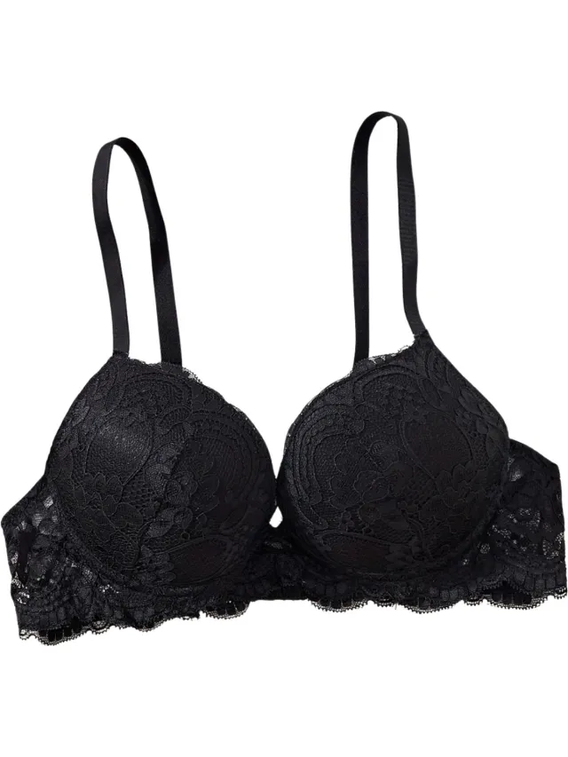 Currero BH Zonder Beugel - Strapless - Zonder Bandjes - Met Voorsluiting - Push-up Bh's - Comfort Beha - Comfortabel - Grote Sluiting - Zwart - Cupmaat