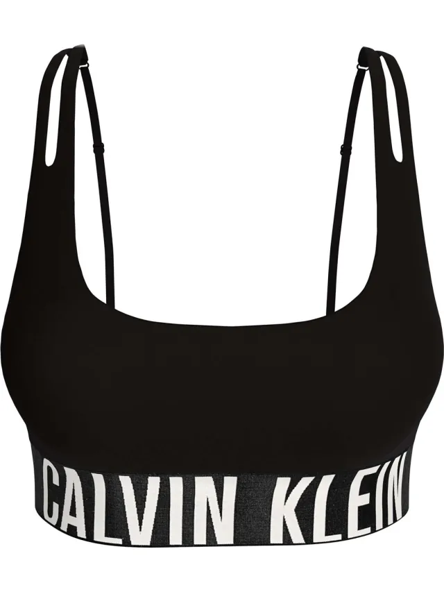 Calvin Klein Unlined Bralette grijs Zwart