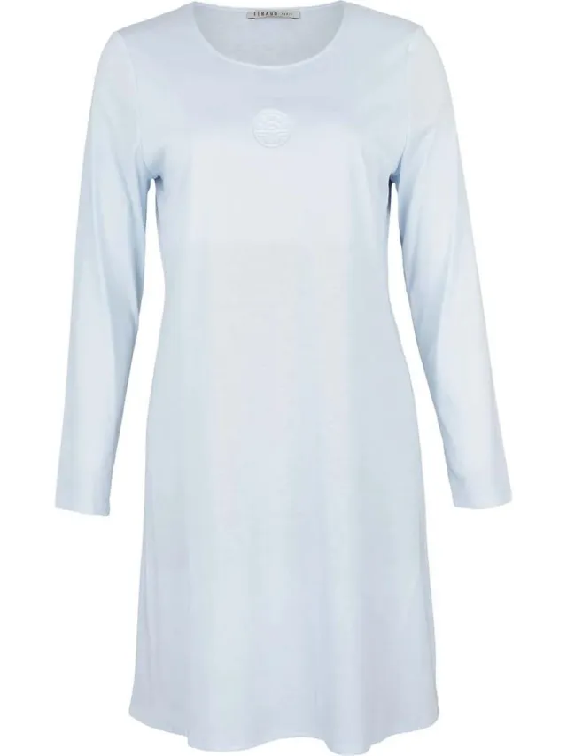 Féraud Dames Nachthemd Basic bleu