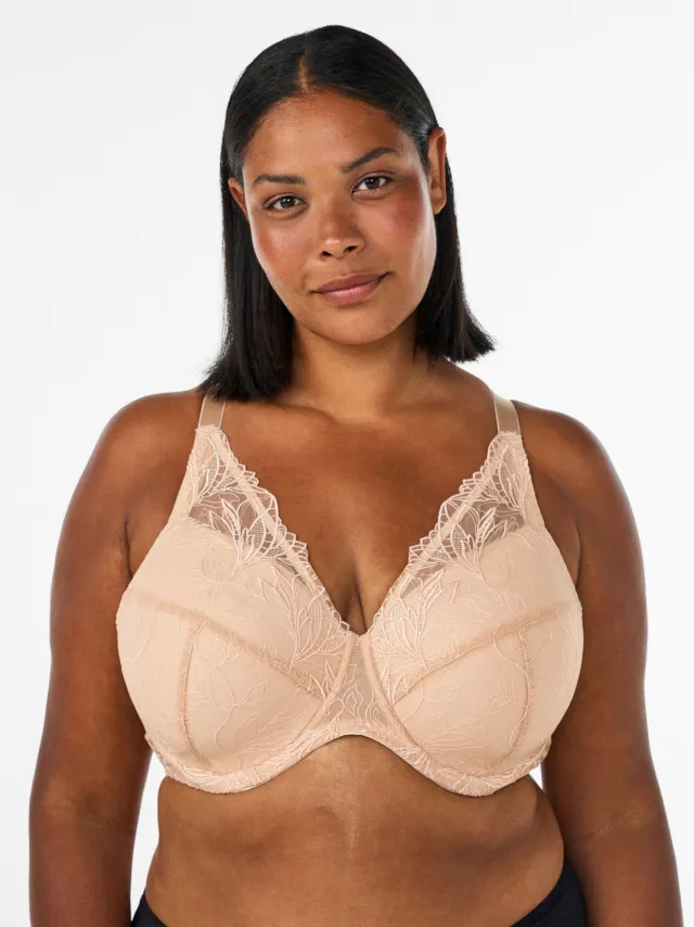 Zizzi LEMILY voorgevormde beugel-bh beige