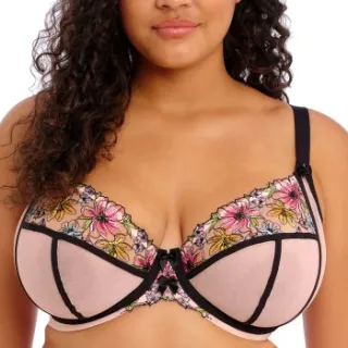 Elomi Carrie plunge beugel-bh roze Versch.kleure/Patroon,Zwart,Roze