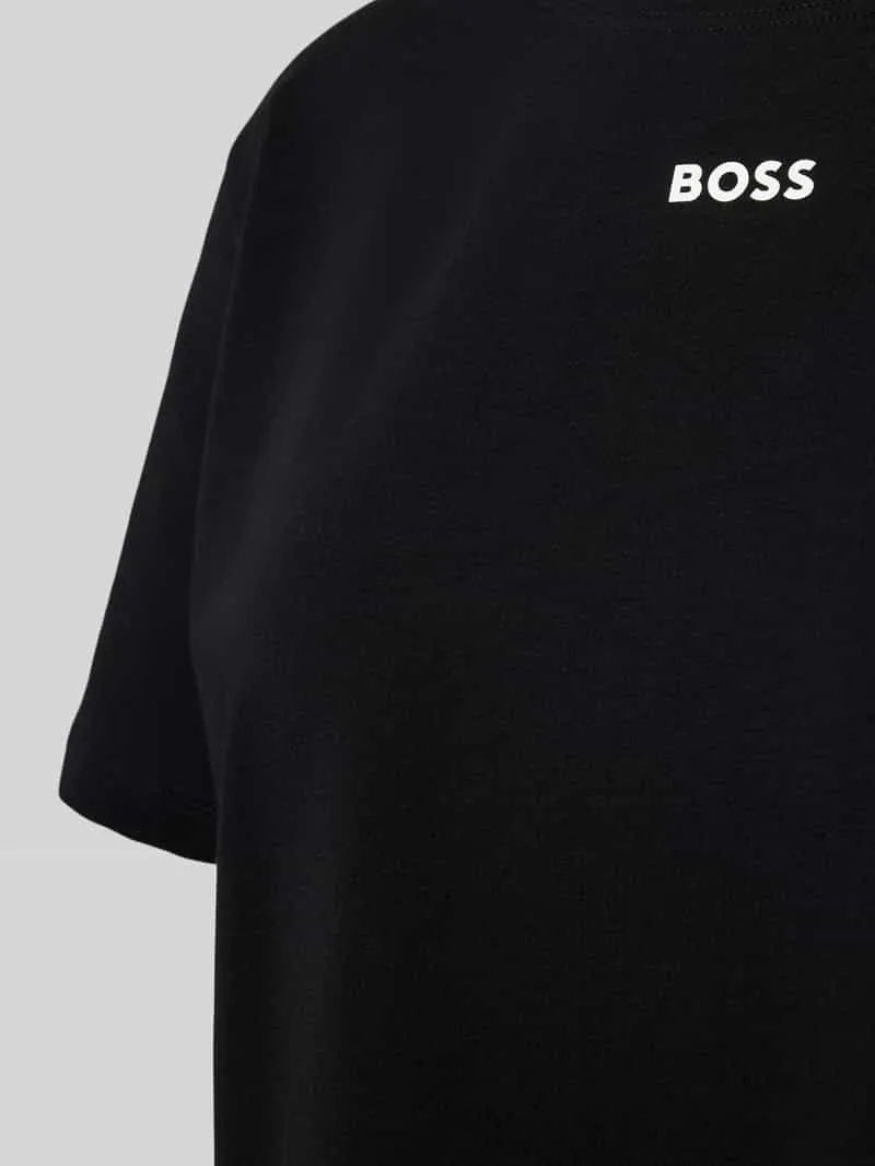 Boss T-shirt met labelprint zwart, foto 3