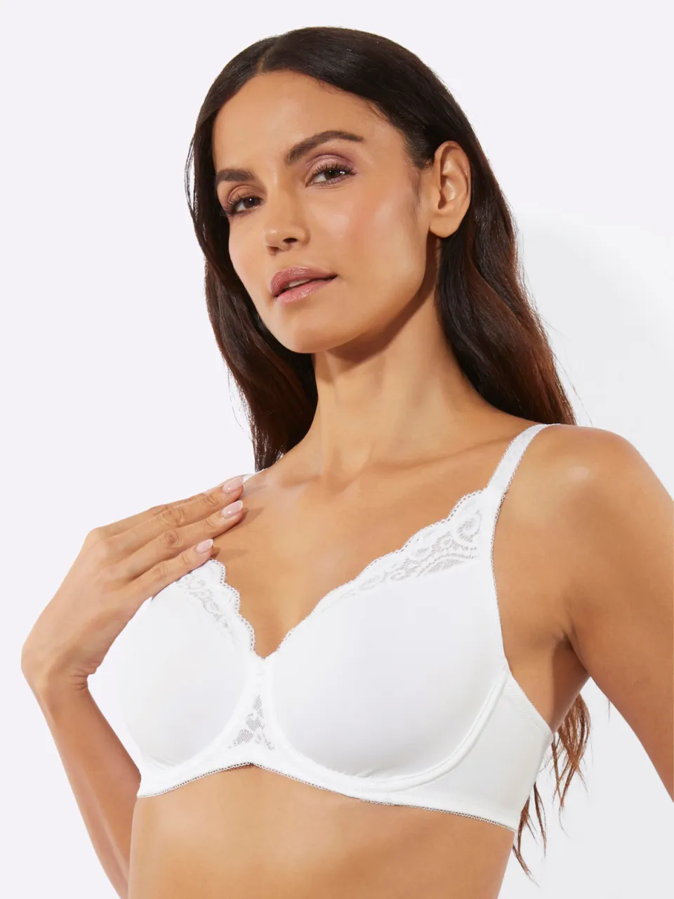 Minimizer-beha met beugel wit