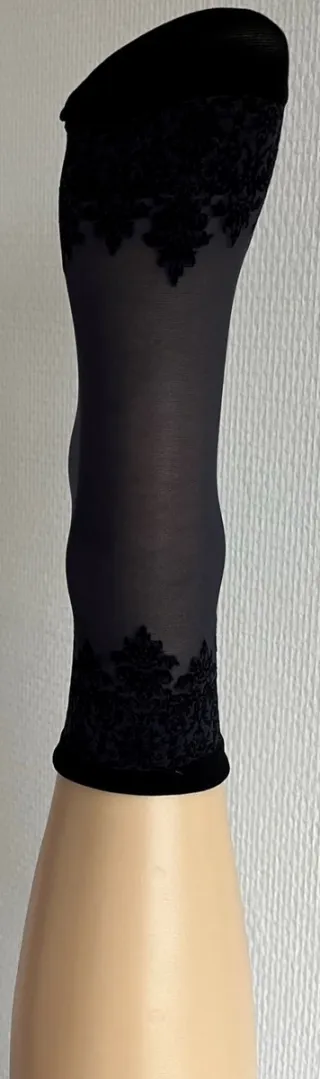 Pretty Polly Sokje - Fashion - Patterned Top and Toe - Anklet (damessokje) - One Size - Navy