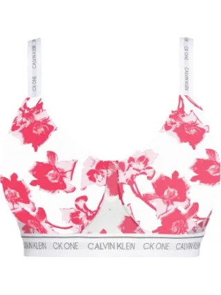 Calvin Klein One Cotton Lightly Lined bralette wit Wit,Versch.kleure/Patroon