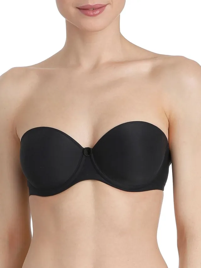 Marie Jo Tom Strapless Bh 0120828 Charbon - maat EU 80A / FR Zwart