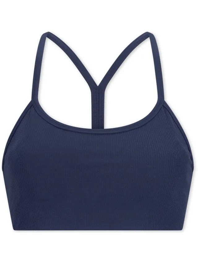 Schiesser dames Active bustier met fijne rib en uitneembare pads - kleur admiraalblauw (1-pack) - bralette - admiraal dessin