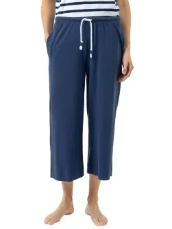 Mey Solid Love Wide Leg Lounge Pants Blauw