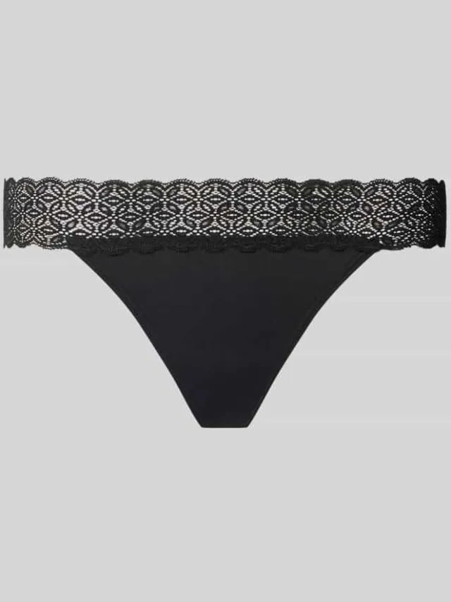 Jake*s Casual String van modalmix Zwart