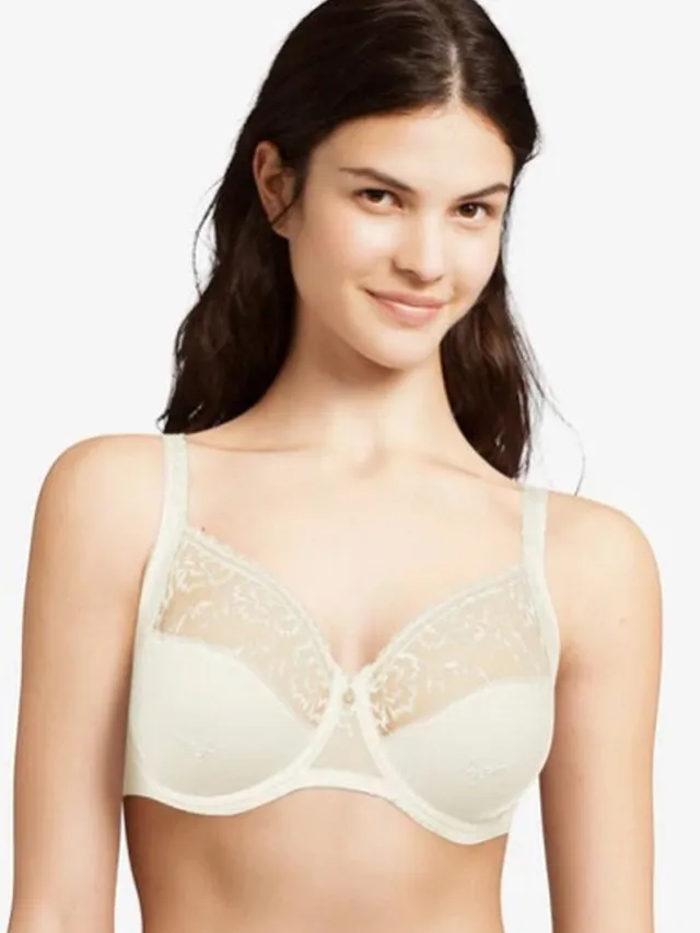 Chantelle Kanten Beugel BH - Every Curve - Full Cup - Stevige full cups bh - Goede ondersteuning - 80F - Creme