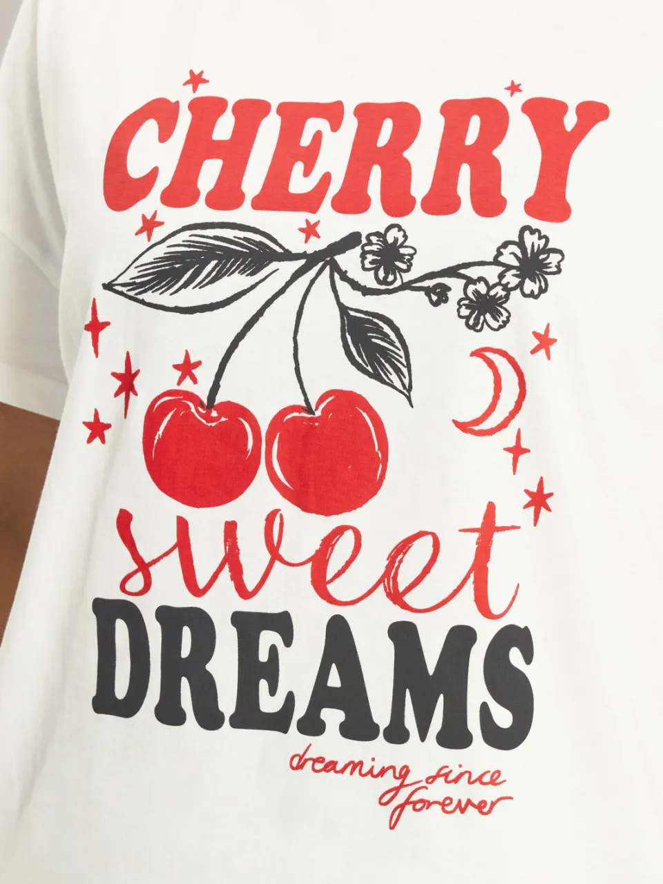 Yours Wit Luipaard 'Cherry Dreams' Pyjamaset-48, foto 5