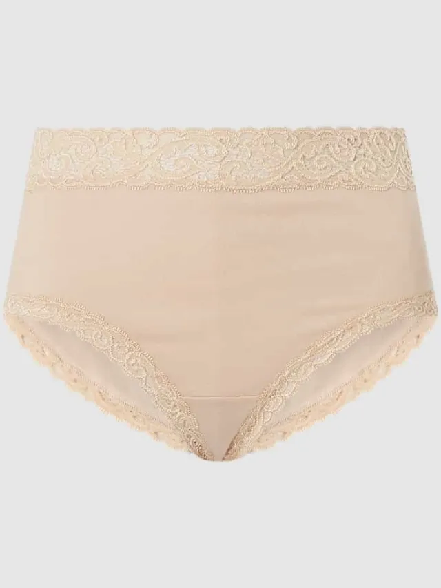 Hanro Slip met kant, model 'Moments' beige, foto 2