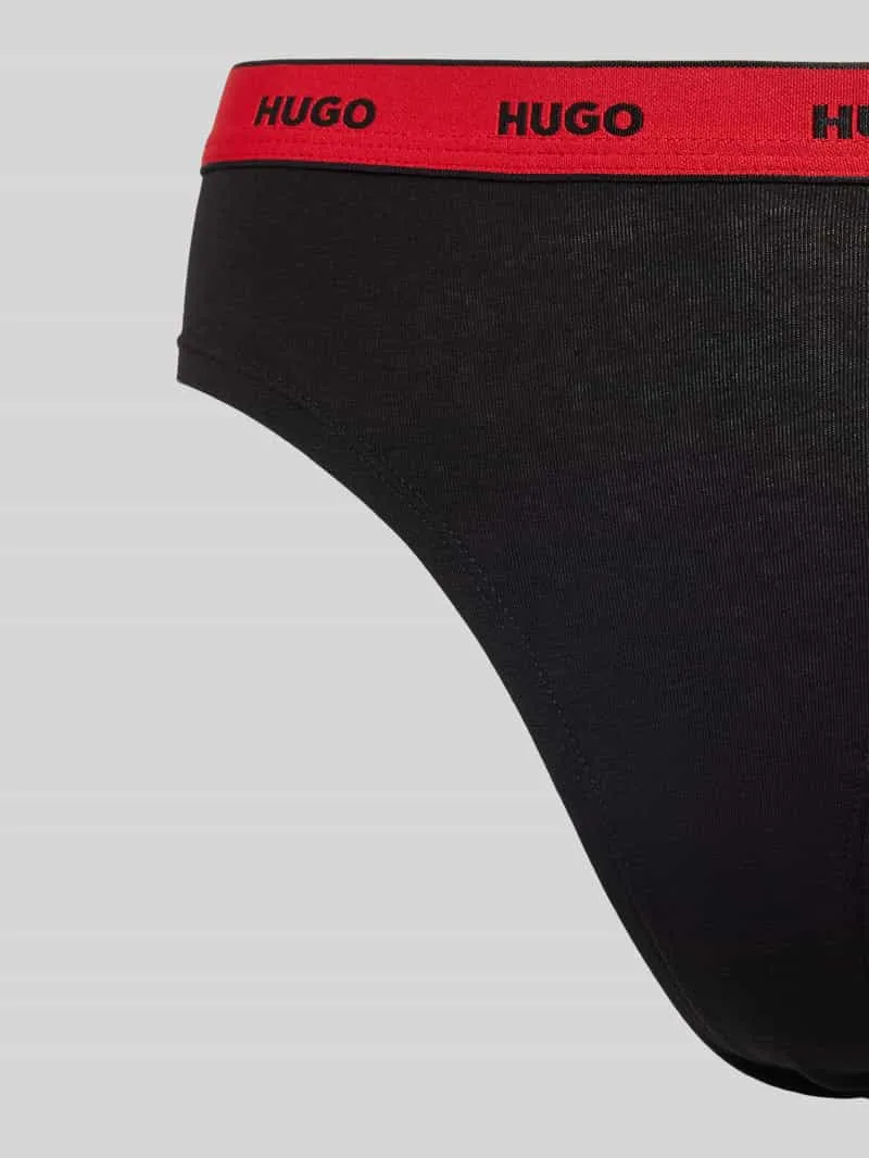 Hugo Slip met label in band, model 'CAROUSEL' rood, foto 3