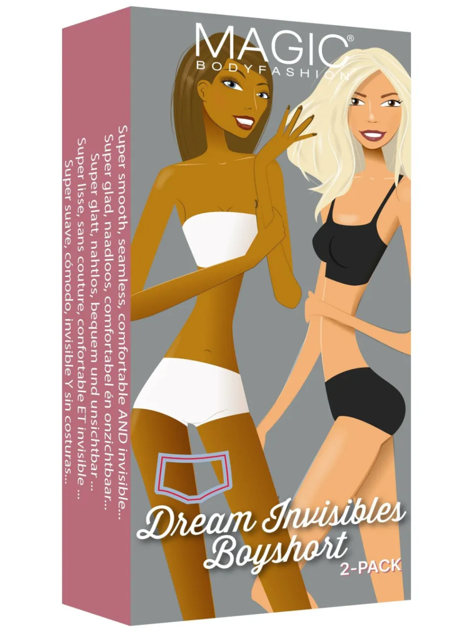 MAGIC Bodyfashion Dream Invisibles boxershort zwart, foto 4