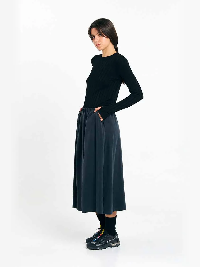 SUITE13LAB dames vegan Rok Ferro Zwart, foto 2