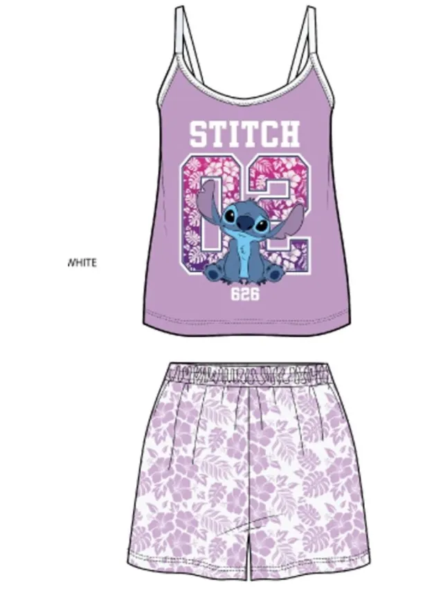 Disney Lilo en Stitch Dames Pyjama Purple