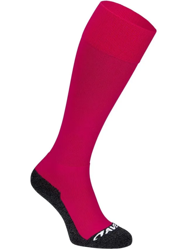 Avento Voetbalsokken - Lang Model - Basic - Fuchsia/Grijs