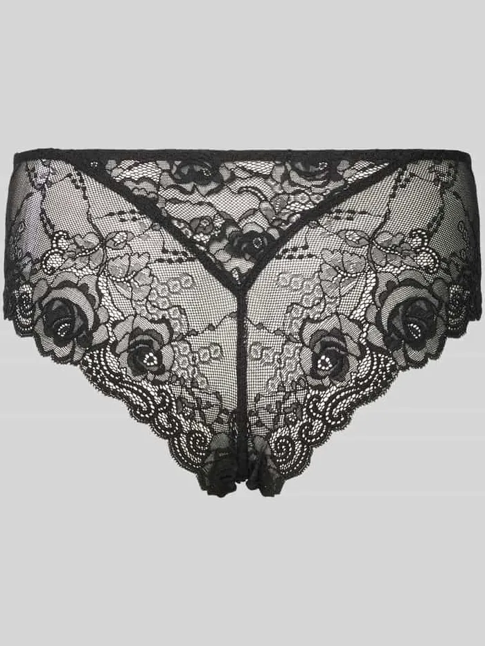 Marie Jo Slip in semi-transparant design, model 'Cyrile' metallic zwart, foto 2