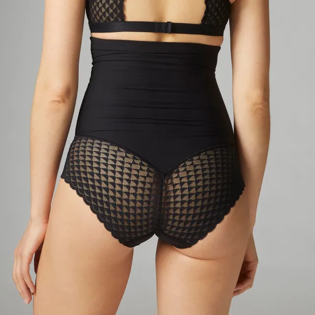 Simone Pérèle High Waist Brief Subtile | Zwart Black