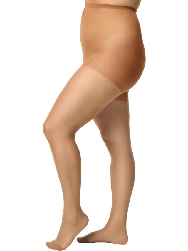 nur die Panty super grote maten 20 DEN amber