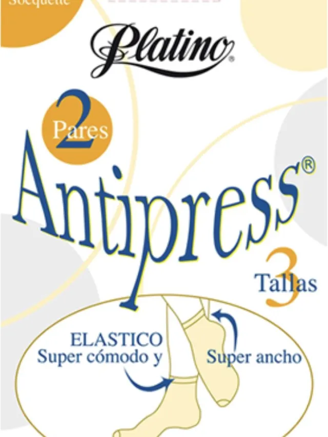 Platino 2 paar antipress 40 den panty sokjes maat 38/40 zwart