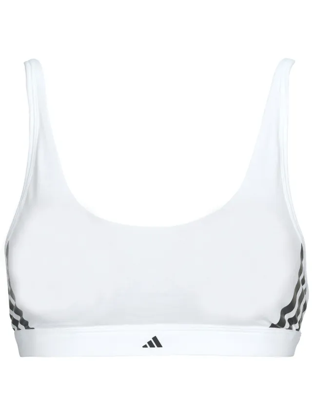 Adidas Bralette adidas ACTIVE ESSENTIALS COTTON 3 STRIPES Wit