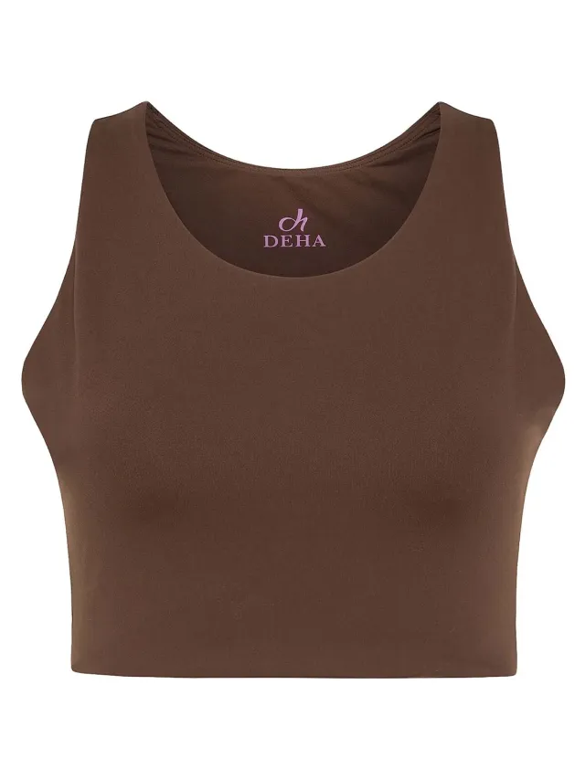 Deha Sport BH Deha Recycled Microfibre Top Bruin
