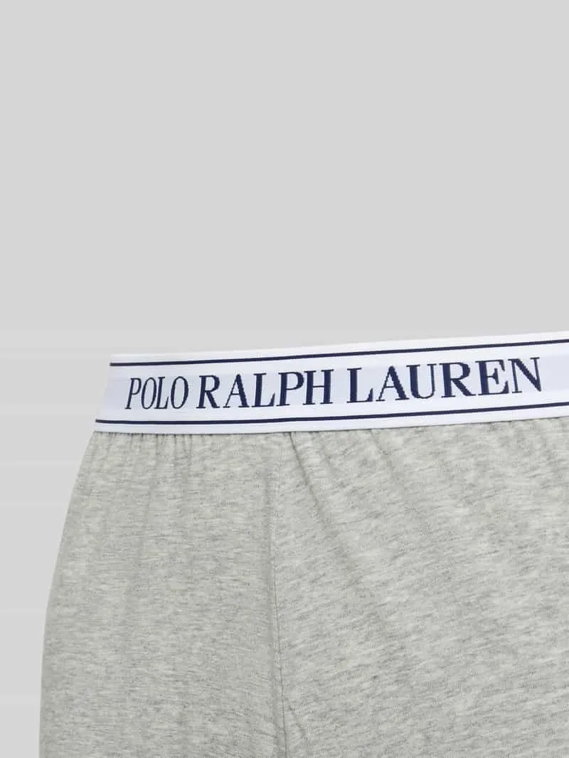 Polo Ralph Lauren Straight leg pyjamabroek met elastische band met label lichtgrijs gemêleerd, foto 2