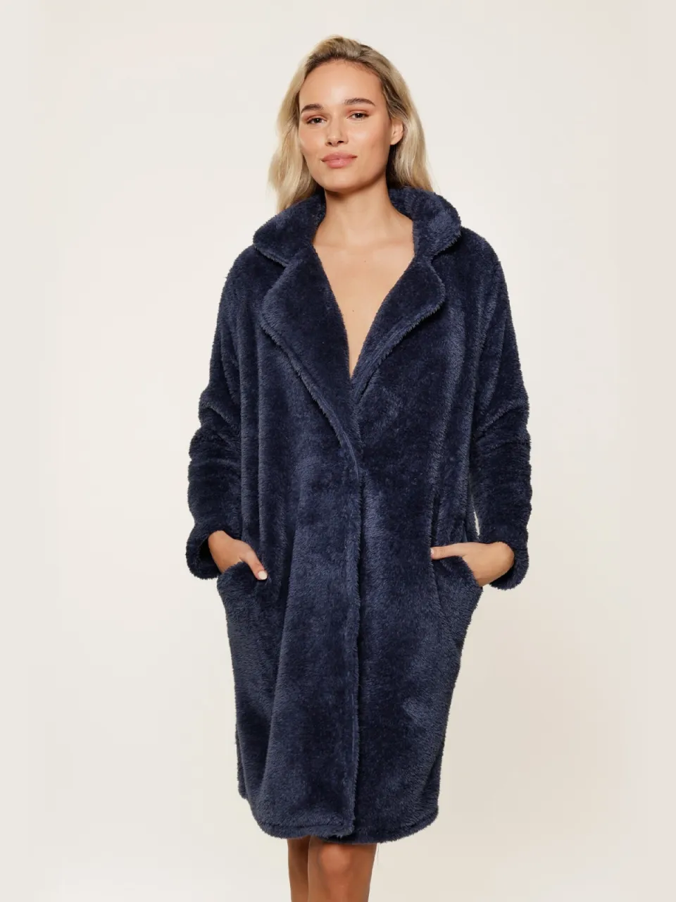 Lingadore Fluffy wrap Donkerblauw