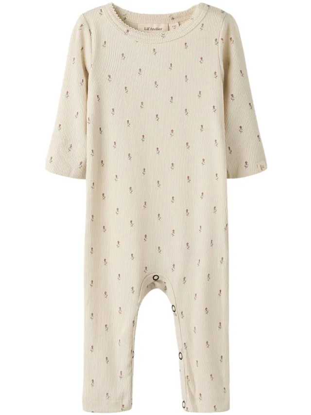 Lil' Atelier Baby Pyjama Print Turtledove