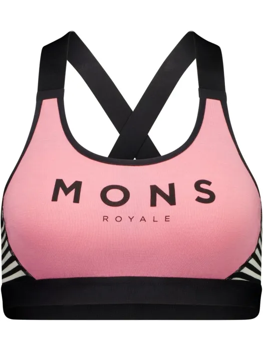 Mons Royale Stella X-Back sportbeha roze