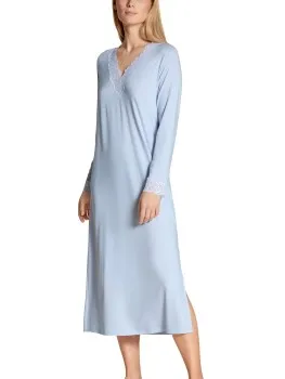 Calida Elegant Dreams Long Nightdress Blauw