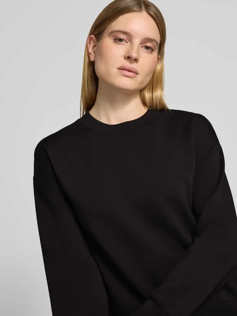 Marc O'Polo Regular fit shirt met lange mouwen van pyjama met verlaagde schouders zwart, foto 5