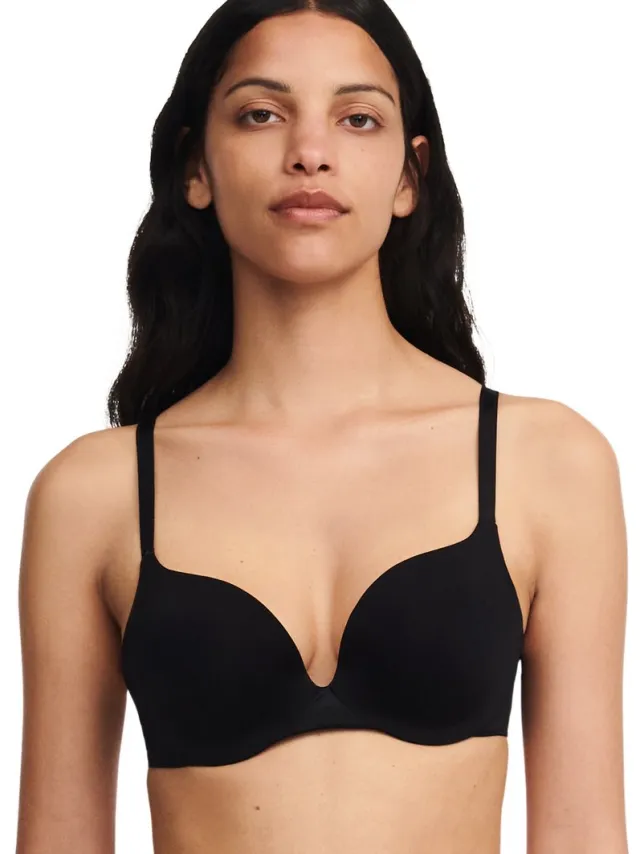 Chantelle Push up BH - Essential Extra - Maximizer push up bh - T-shirt bh - Schijnt niet door - 75A - Zwart