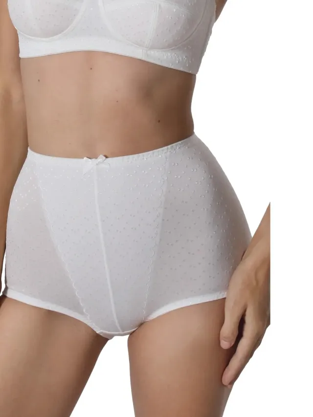 Sassa Damespantygordel Sassa Dot Jacquard ivoor