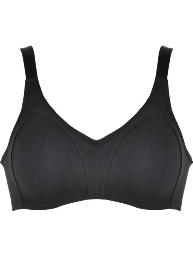Naturana naadloze soft BH zonder beugels maat 95D zwart