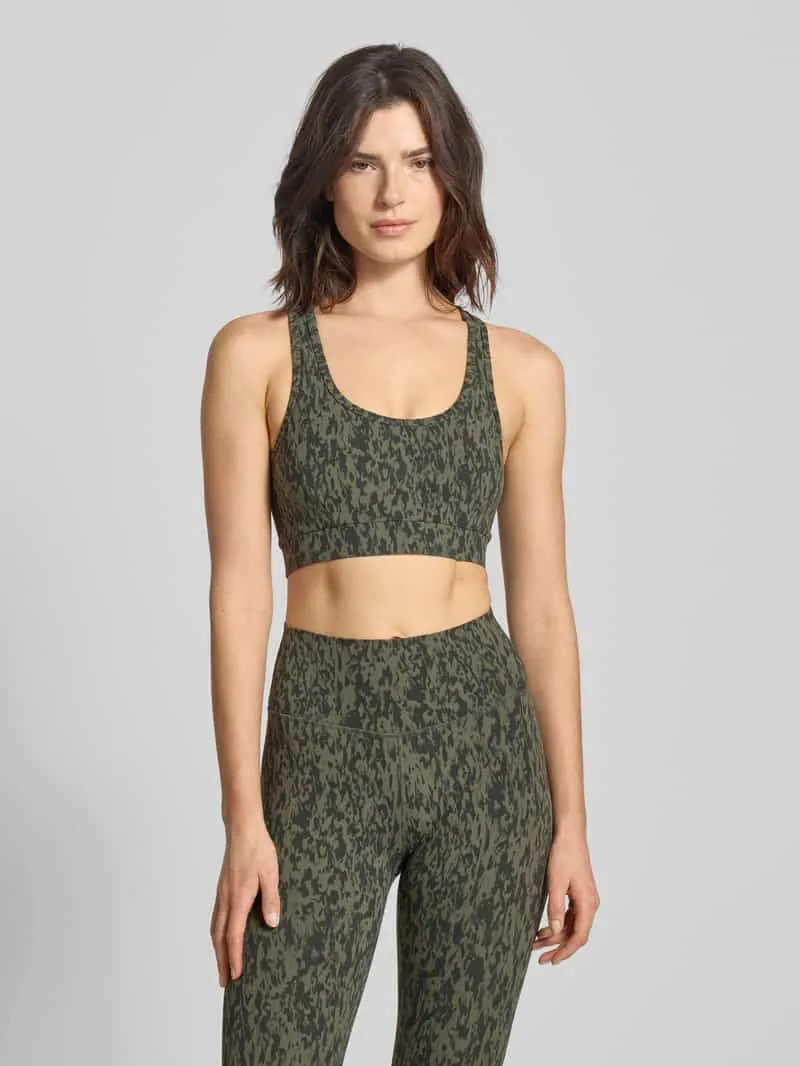 Varley Bustier met racerback, model 'ALWAYS SELMA' olijfgroen, foto 4