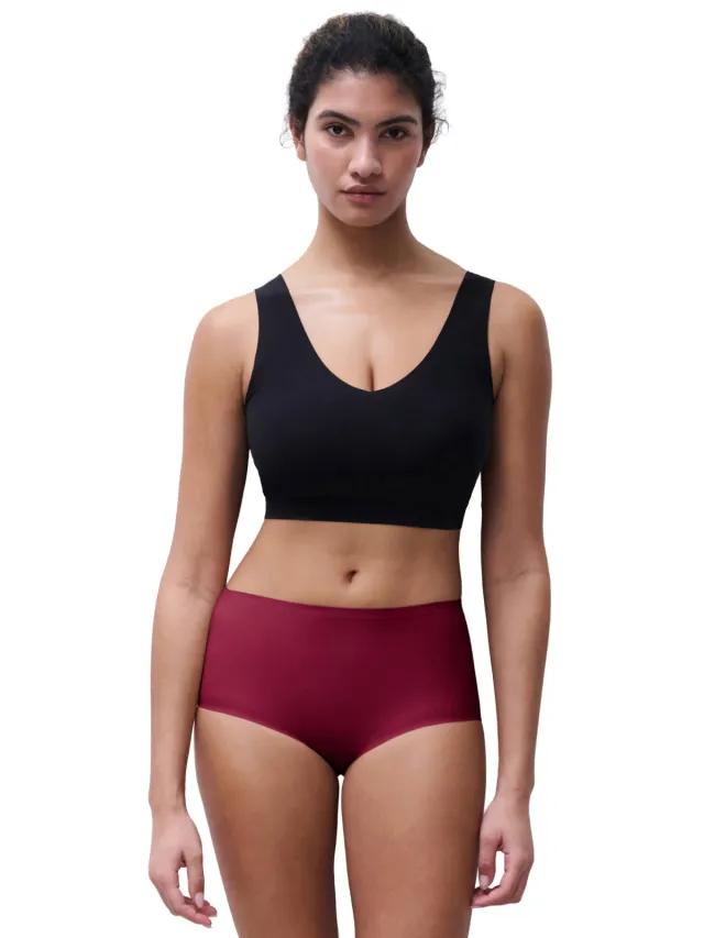 Chantelle Soft Stretch seamless maxislip donkerrood