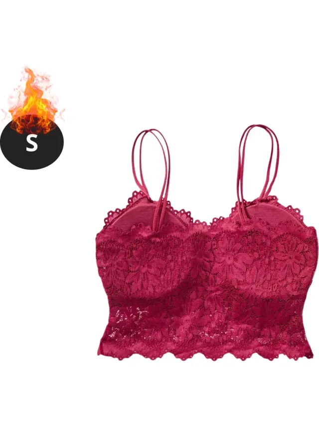 Livano BH Zonder Beugel - Zonder Bandjes - Push-up Bh's - Comfort Beha - Comfortabel - Bordeauxrood