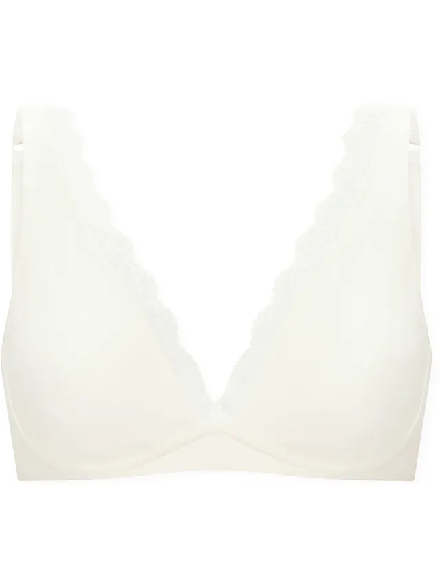 Schiesser Soft BH - Unique Cotton - Beha Vrouwen - off - wit