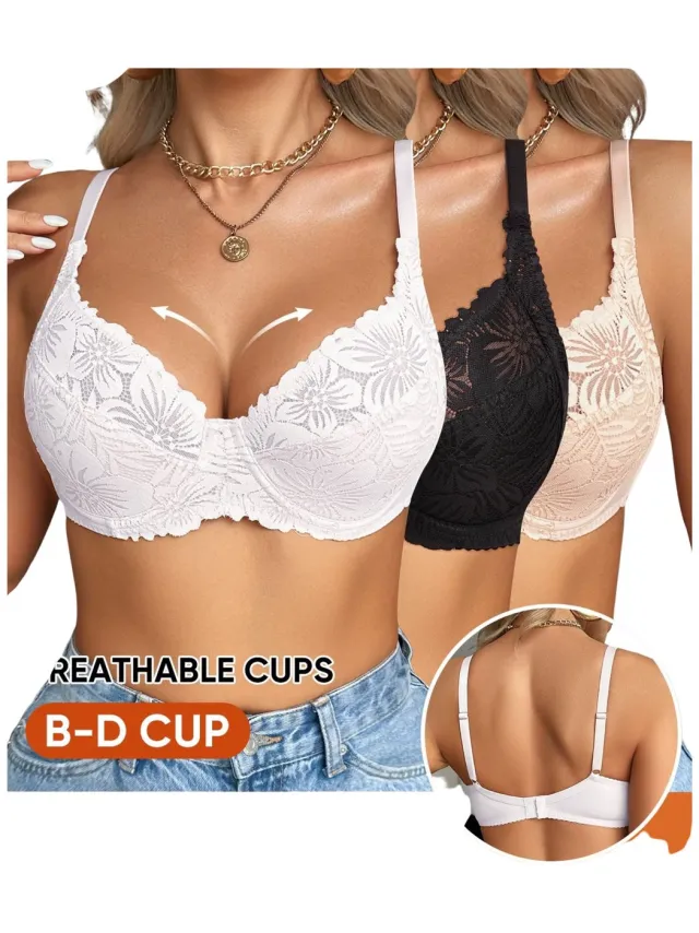 Currero BH Zonder Beugel - Strapless - Zonder Bandjes - Met Voorsluiting - Push-up Bh's - Comfort Beha - Comfortabel - Grote Sluiting - Veelkleurig 1 - Cupmaat