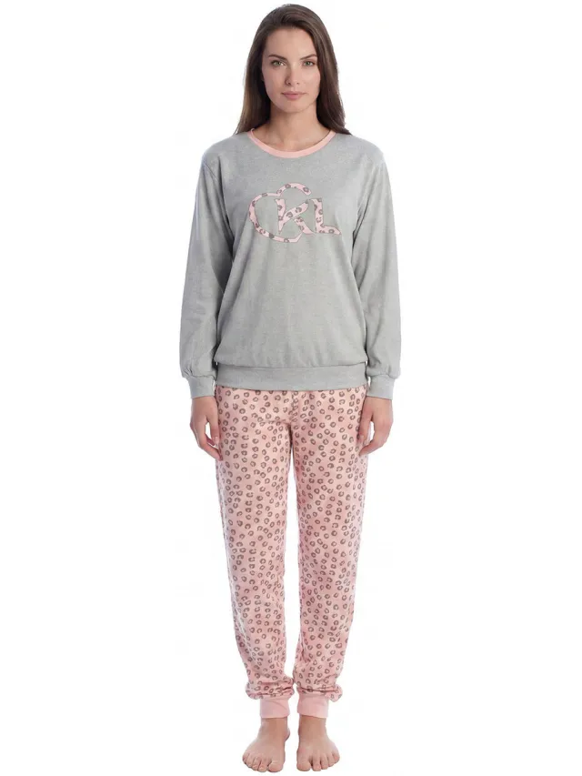 Kisses&Love Kisses And Love KLP1 pyjamaset grijs