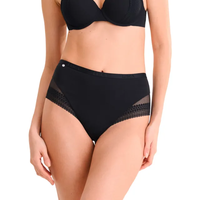 Lisca FUSION Cheek braziliaanse corrigerende slip zwart