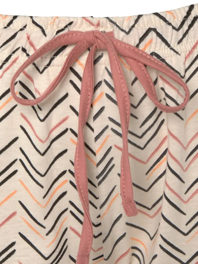 Pyjama zwart/crème