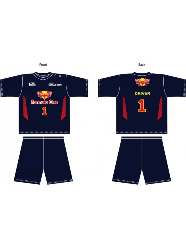 Fun2Wear Driver 1 Shortama Teen | Donkerblauw - Katoen Driver donkerblauw